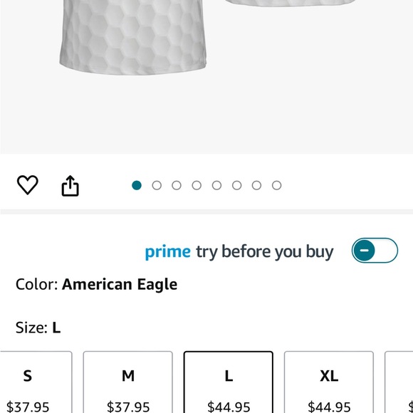 Patriotic Men's Golf Shirt - Picture 5 of 6